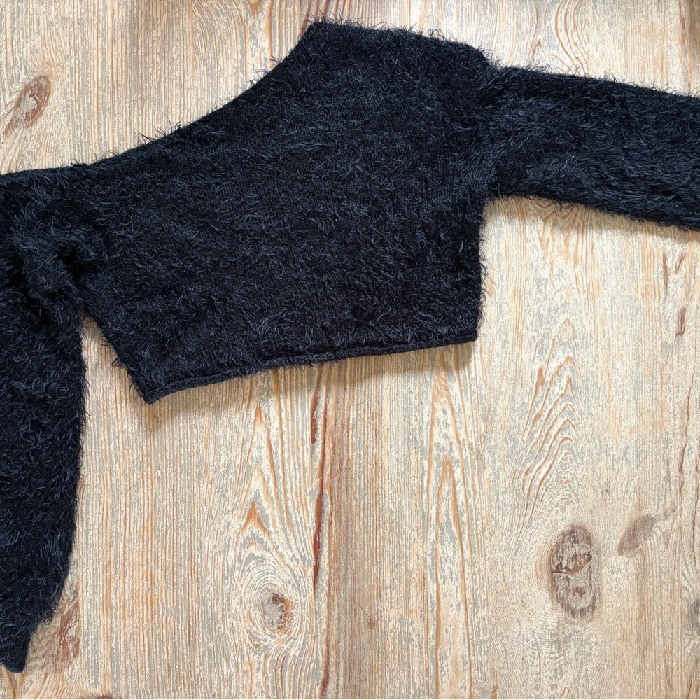 Nasty Gal Black Off-the-Shoulder Sweater